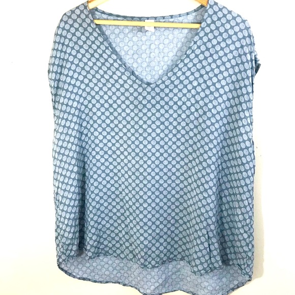Old Navy Shirt Womens XL Extra Large Gray Polka Dot Sleeveless Top - Picture 3 of 7